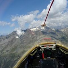 Flugwegposition um 11:28:15: Aufgenommen in der Nähe von Arrondissement de Saint-Jean-de-Maurienne, Frankreich in 3109 Meter